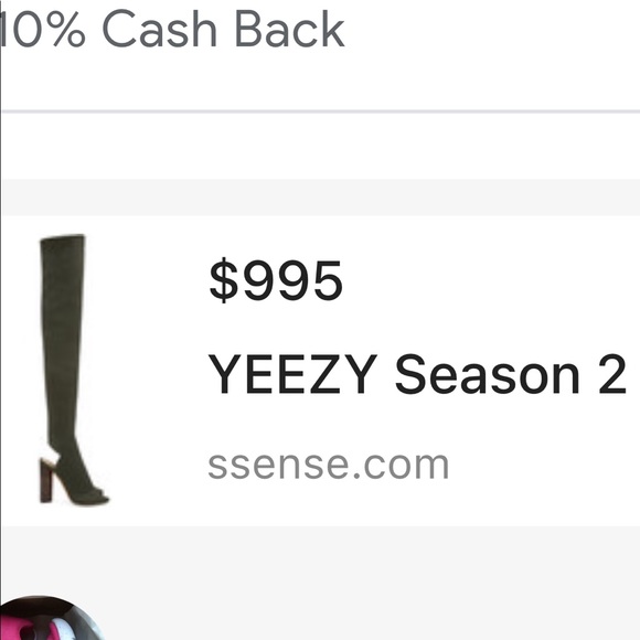 Yezzy Season 2 olive green knit high boots - Picture 2 of 11